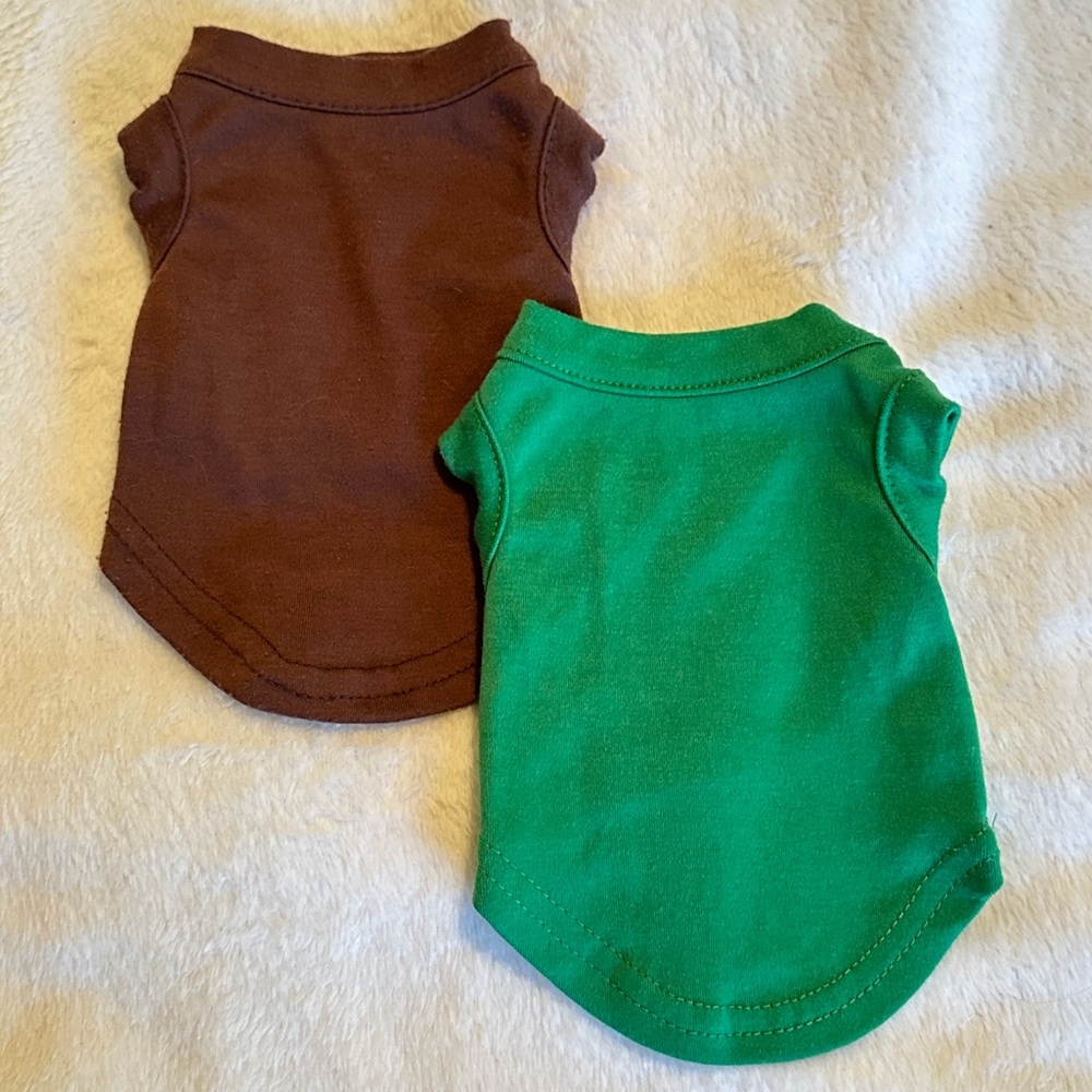 🦴Pet🦴 Dog Blank Tee Set Size XS